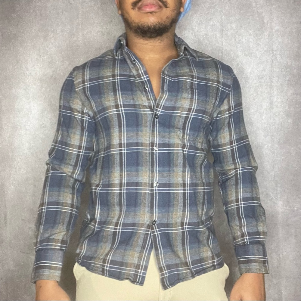 M Joseph Abboud light flannel